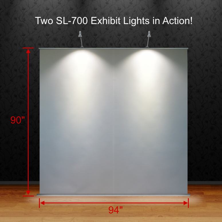 Battery Powered Trade Show Display and Banner Lighting Silicon Lightworks